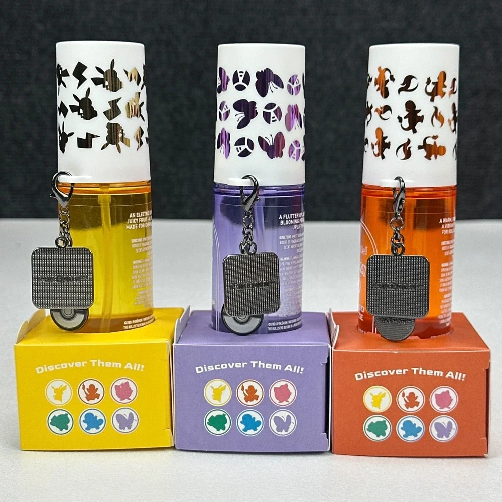 NatureWell Pokemon Hair & Body Fragrance Mist Set 3pk Pineapple Mango Flutterpop